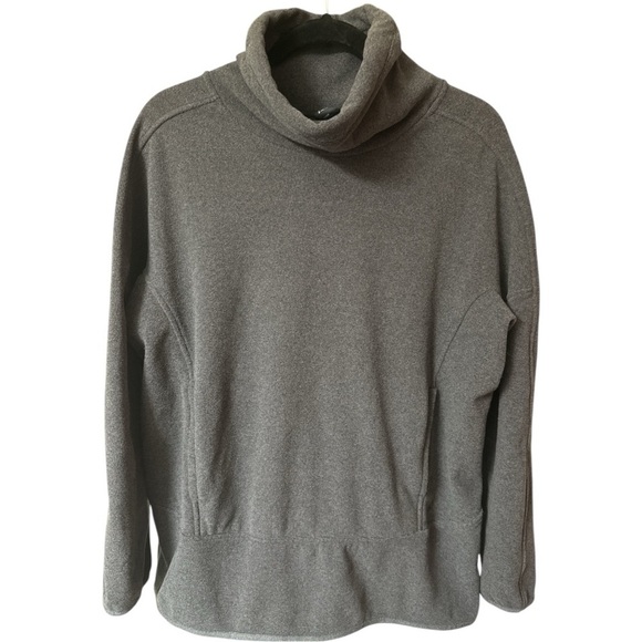 Mountain Hardwear Tops - Mountain Hardwear Women’s Fleece Funnelneck Gray Sweatshirt Gorpcore Large